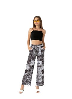 Elastic Waist Printed Pants