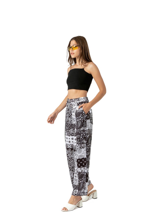 Marco Bergamo - Elastic Waist Printed Pants - Image 1