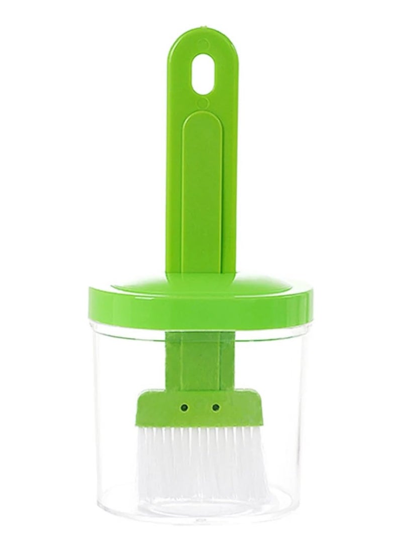 LIMITLESS Barbecue Silicone Oil Brush With Oil Bottle- Perfect for Baking, Cooking, BBQ, Camping and Outdoor Picnics - Kitchen and BBQ Accessories Oil Brush for Home Use (Green)  - Image 1