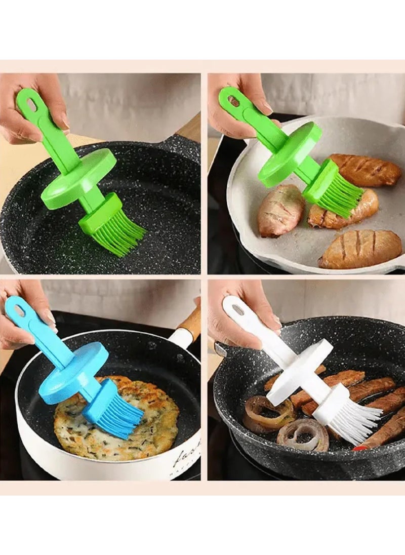 LIMITLESS Barbecue Silicone Oil Brush With Oil Bottle- Perfect for Baking, Cooking, BBQ, Camping and Outdoor Picnics - Kitchen and BBQ Accessories Oil Brush for Home Use (Green)  - Image 3