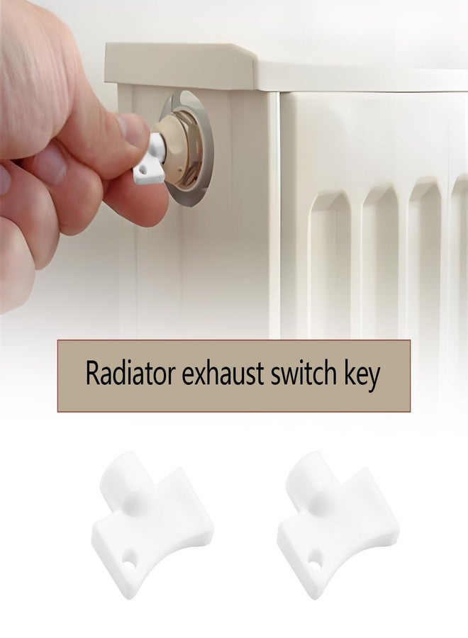 SING F LTD 8Pcs 5mm Square Plastic Key of Vent Plastic for Radiator Bleed Air Opening Valve for Radiator Bleed Key Universal for All Radiators White - Image 2