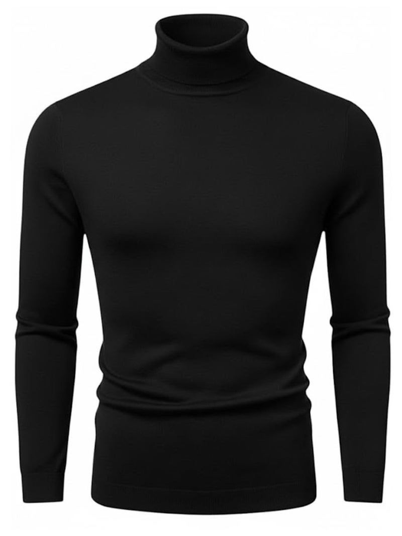 LEOTUDE Men's Regular Fit Fullsleeve T Shirt (64_Black_P_Blak_M) - Image 1