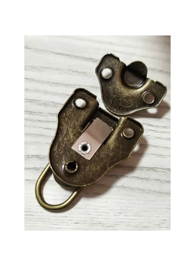 Set of 7 Metal Box Locks Vintage Drawer Clasps for Jewelry Boxes And Wooden Cabinets with Screws - Image 5