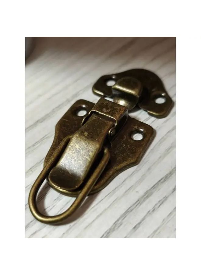 Set of 7 Metal Box Locks Vintage Drawer Clasps for Jewelry Boxes And Wooden Cabinets with Screws - Image 4