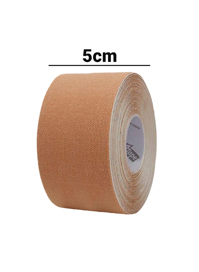 MARGOUN Elastic Cloth Exercise Tape Multifunctional Waterproof Body Tape Enhancement Tape Breathable Push Up Tape Bra Alternative 5cm Beige