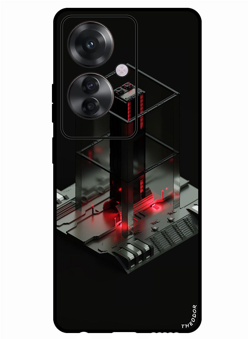 Theodor Protective Case Anti Scratch Shock Proof Bumper Cover For Oppo Reno 11F processor_technology_3d - Image 1