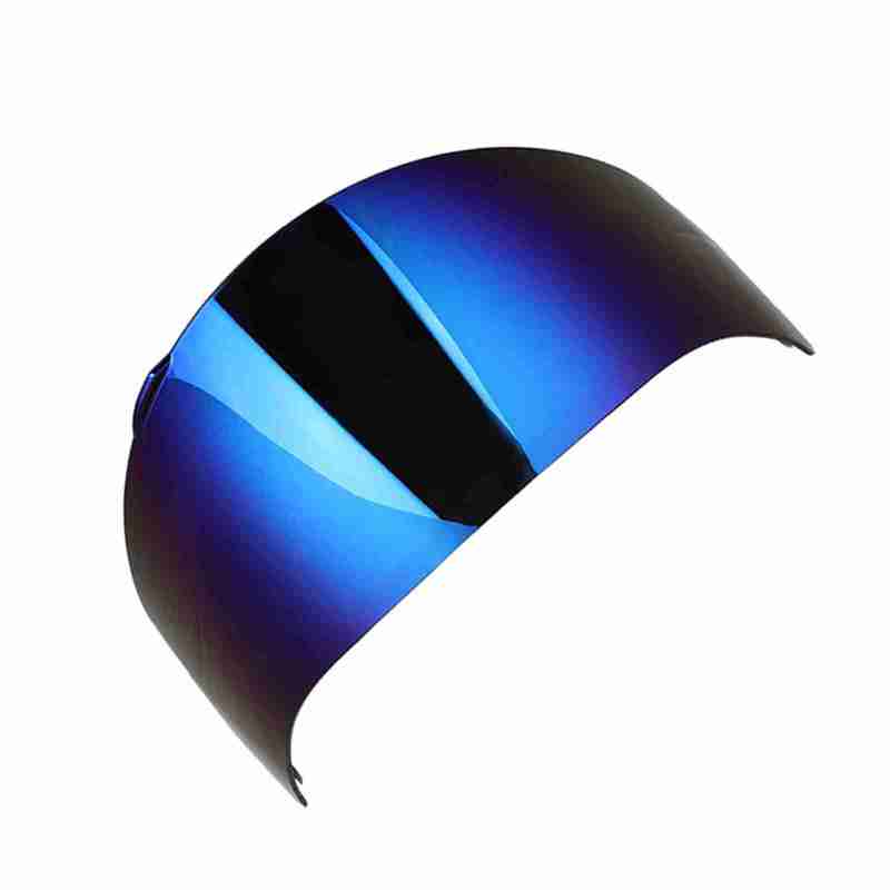 Helmet Lens Visor Blue PC Material Anti-Explosion UV Protection Motorcycle Lens Visor Shield - Easy Install Full Face Lens Visor for Driving - Image 4