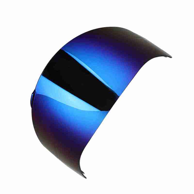Helmet Lens Visor Blue PC Material Anti-Explosion UV Protection Motorcycle Lens Visor Shield - Easy Install Full Face Lens Visor for Driving - Image 5