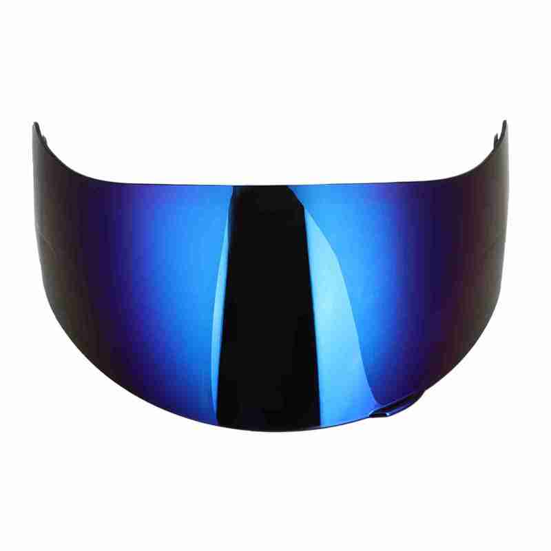 Helmet Lens Visor Blue PC Material Anti-Explosion UV Protection Motorcycle Lens Visor Shield - Easy Install Full Face Lens Visor for Driving - Image 1