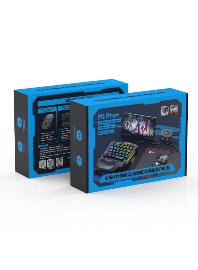 M1 ProPlus 5-In-One Mobile Game Combo Pack - Wireless Connection & Recoil Control
