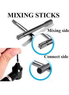 Tonbao Ink Mixer Machine with 100Pcs Ink Mixing Sticks, Yugui Pigment Mixer Agitator with 100Pcs Mixing Sticks Black Electric Color Mixer Machine for Makeup Eyebrow Color Makeup  - Image 3