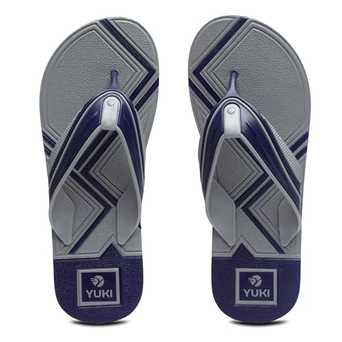 YUKI Men Slippers | Stylish Hawai Chappal Rubber Flip Flops Slippers, Comfortable & Ultra-Light, Waterproof Non-Slip Thong - Image 2