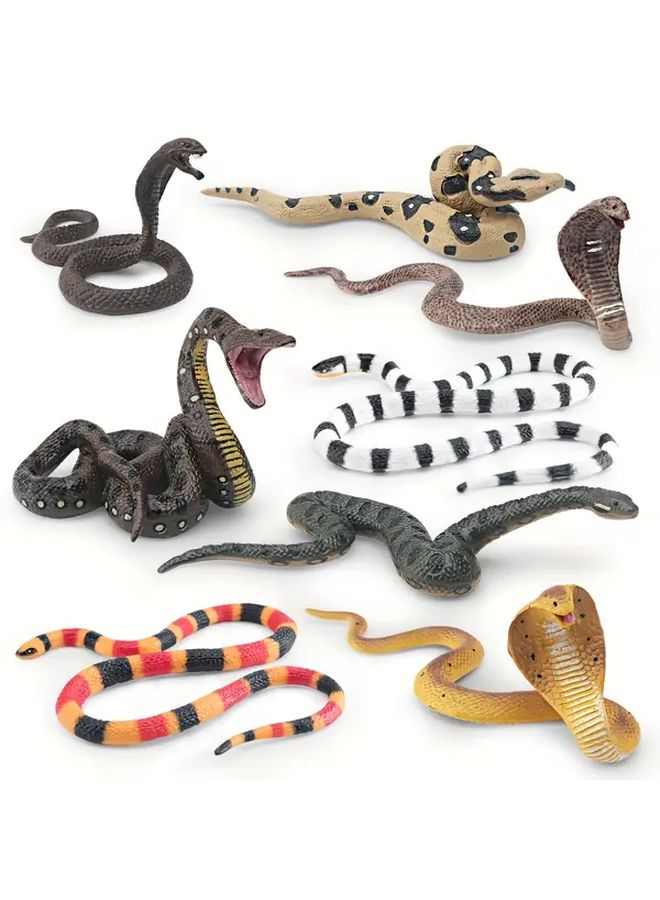 Realistic PVC Snake Toy Wild Reptile Model 127 676 Boa Durable Educational Decorative Gift for Kids Classroom Home Office Mixed Colors Detailed Craftsmanship - Image 1