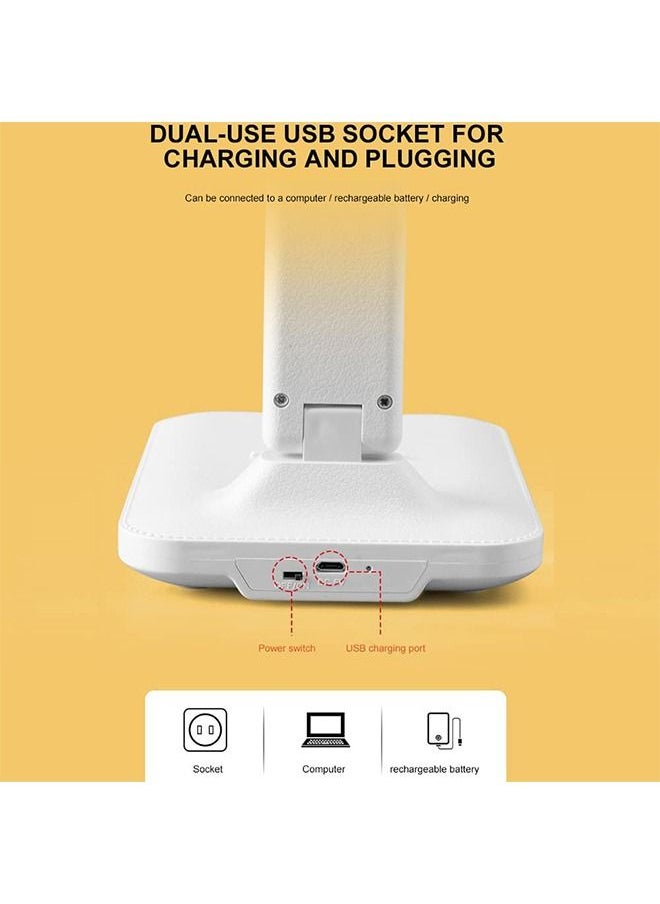 DMG TECH - LED Desk Lamp Table lamp for Home Office Touch Control Lamp with Charging Port Third gear Dimming Foldable Reading Light Bedroom Bedside Lamp Eye Protection Night Light - Image 1