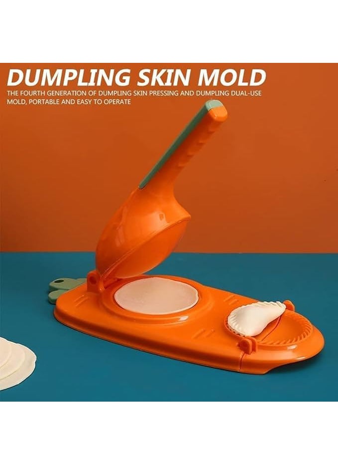 KD ZONE KD ZONE 2 in 1 Dumpling Maker Ghughra Momos Maker Machine Skin Press Mould for Gujiya Ghughra Mould MachineSamosa Maker Kajjikayalu Karanji Maker Kitchen Tool with Dumpling Puri Maker Multi  - Image 2