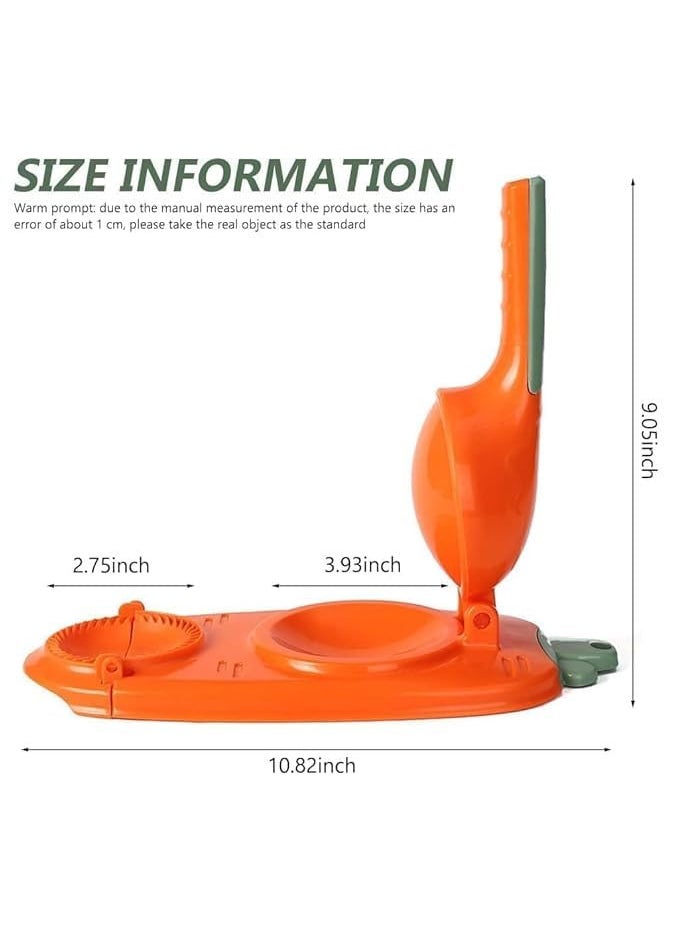KD ZONE KD ZONE 2 in 1 Dumpling Maker Ghughra Momos Maker Machine Skin Press Mould for Gujiya Ghughra Mould MachineSamosa Maker Kajjikayalu Karanji Maker Kitchen Tool with Dumpling Puri Maker Multi  - Image 3