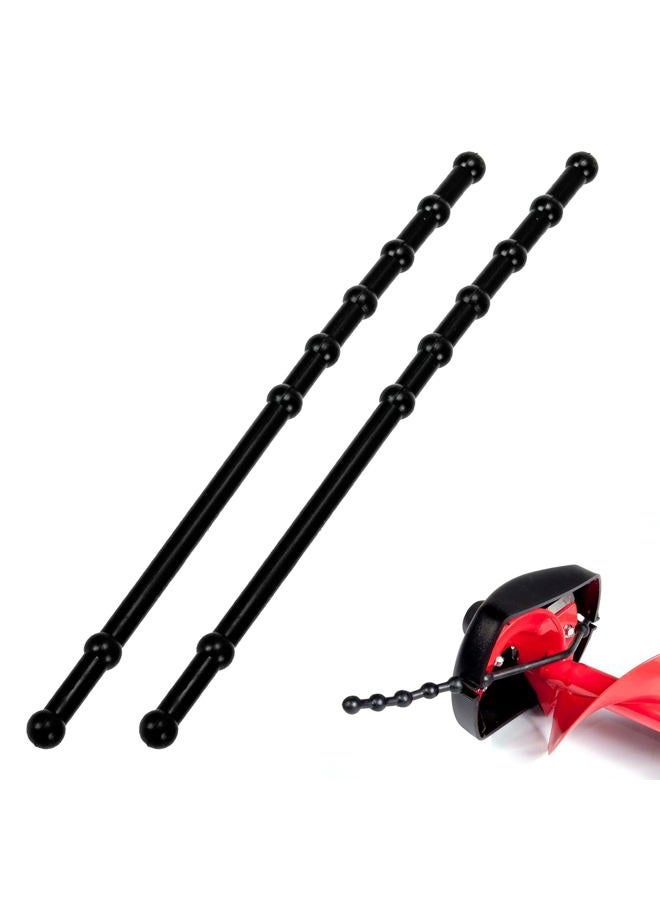 Antrys Power Blade Protectors Compatible with Eskimo, Ice Auger Guard Strap for Hand and Power Winter Ice Fishing Accessories, Shockproof Rubber Guard Bungee Strap for Ice Auger Blades Cover 11" Long-2 Pack - Image 1