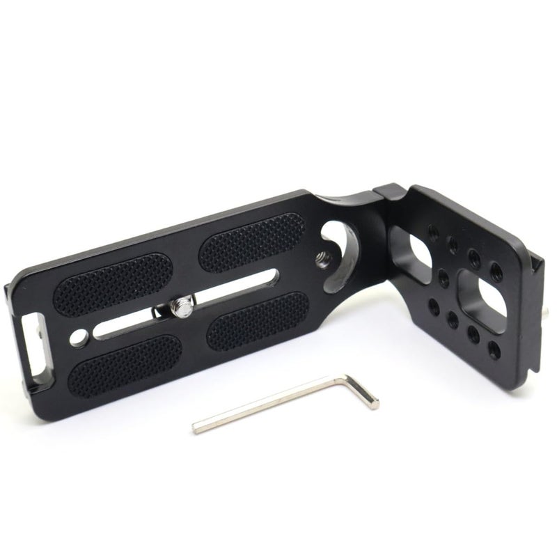 RALSPEC DSLR L Bracket Camera Tripod Quick Release Plate Horizontal/Vertical Compatible with Arca Swiss 1/4" Thread L-Bracket - Image 3