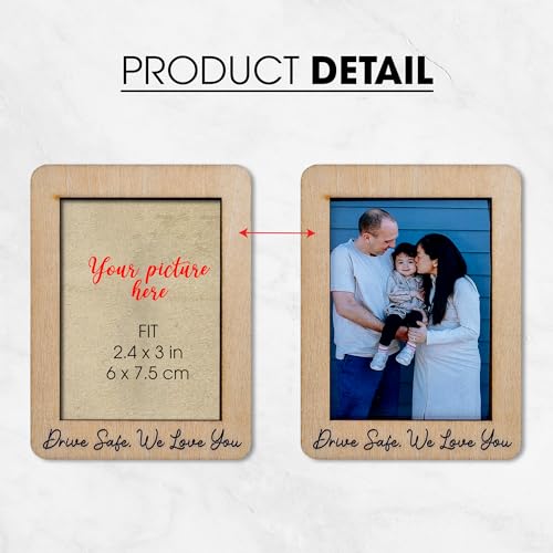Hangwoous Drive Safe I Love You Car Visor Clip - Drive Safe Photo Car Visor Clips For Dad, Mom, Husband - Fathers Day Gift 2025 - Polaroid Picture Holder For Cars - Cars Sun Visors Photo Clip - New Driver Gifts - Image 4