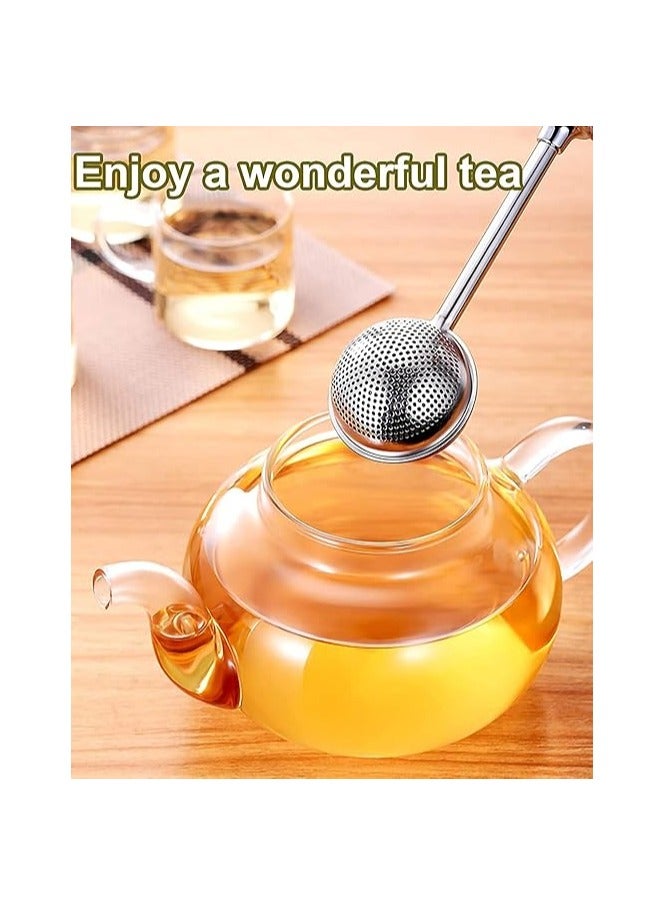 1 Pcs Tea Ball Infusers, Long-Handle Tea Strainer Stainless Steel for Loose Leaf Tea Spices and Seasonings in Office or Travelling - Image 3