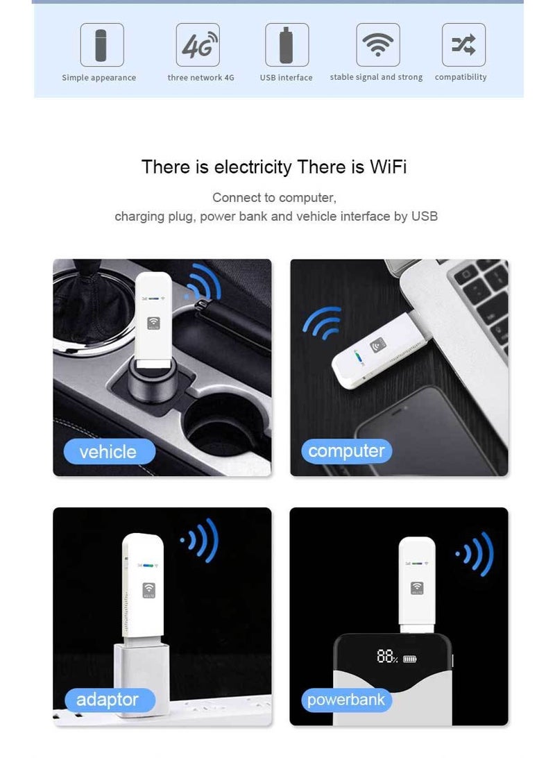 General 4G LTE mobile WiFi router 150Mbps high-speed portable European travel WiFi modem, up to 10 devices can be shared  - Image 2