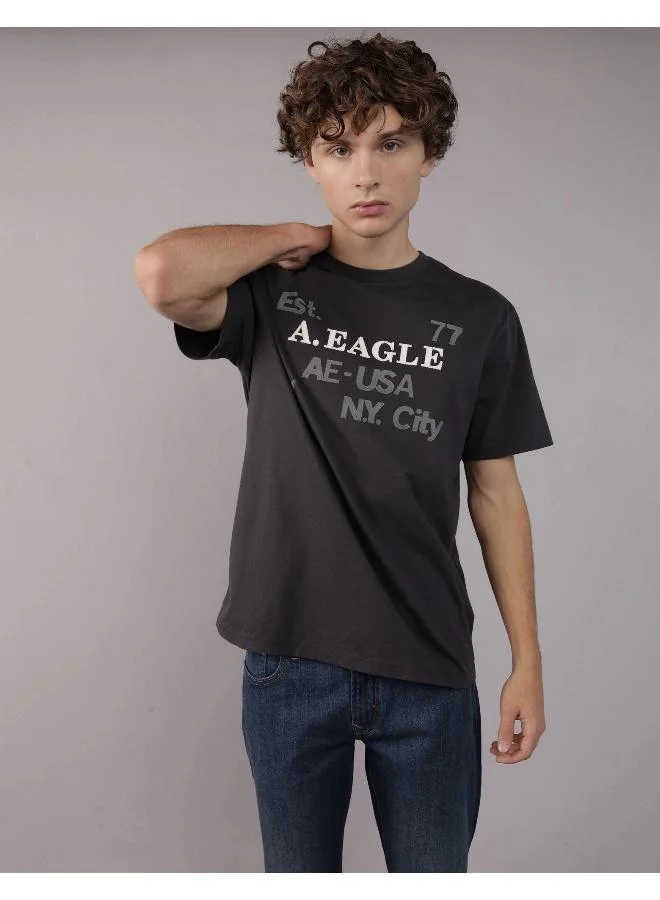 امريكان ايجل AE Applique Logo Graphic T-Shirt