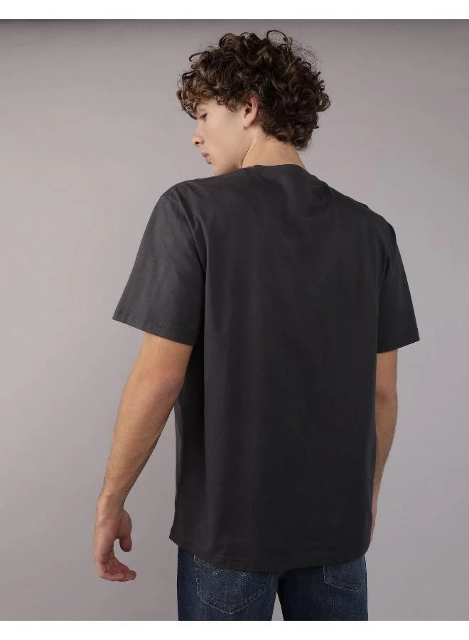 American Eagle AE Applique Logo Graphic T-Shirt