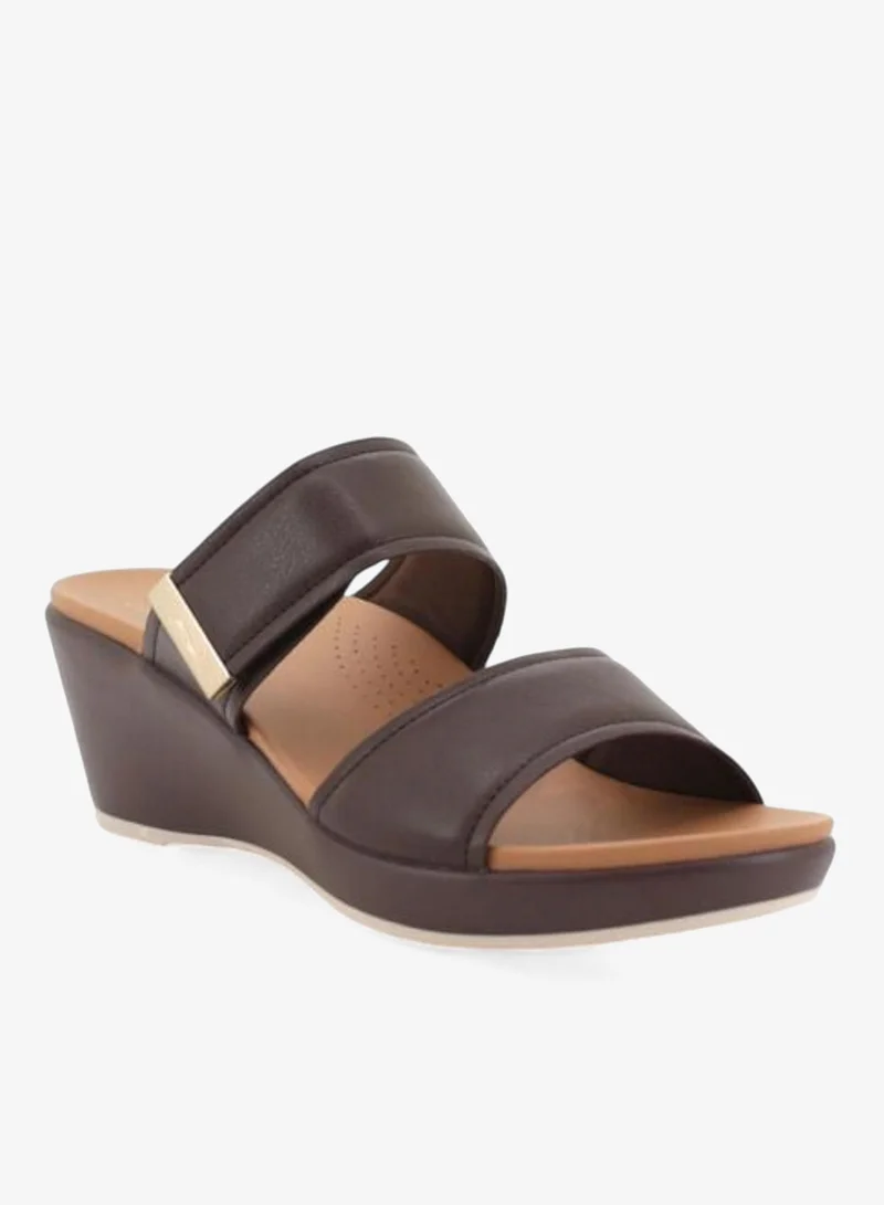 Bata Elegant Cross-Strap Wedge Sandal