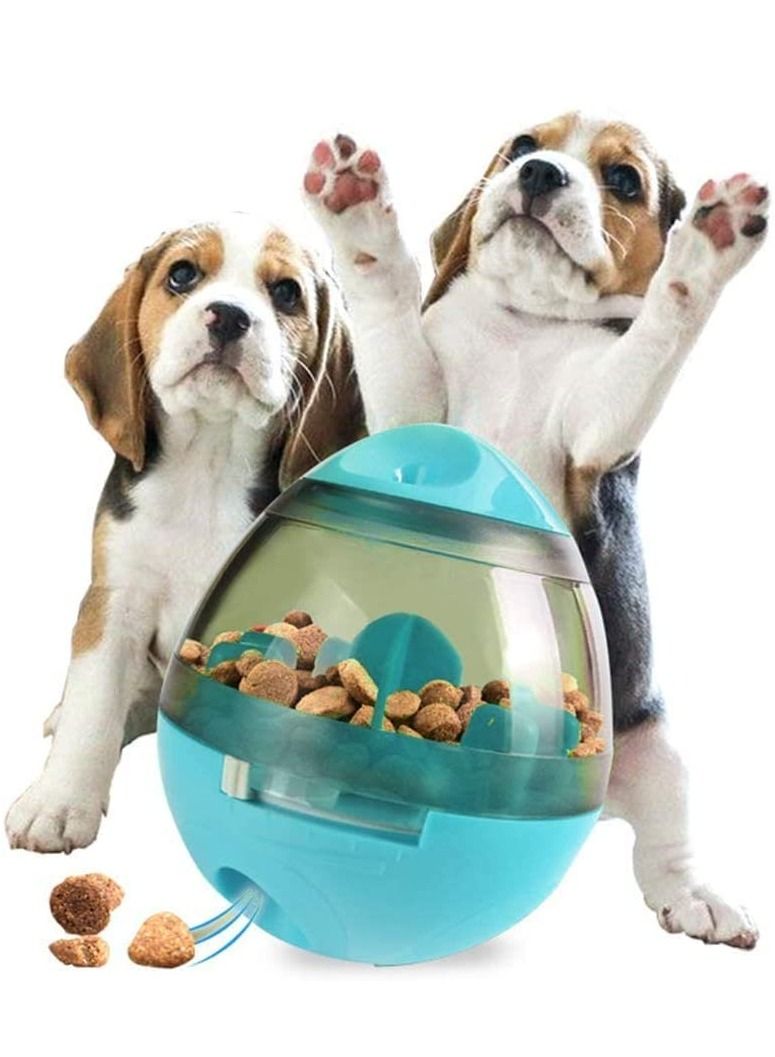لعبة توزيع الطعام التفاعلية للقطط والكلاب - موزع طعام ذاتي للحيوانات الأليفة الصغيرة والمتوسطة - زرقاء - Image 3