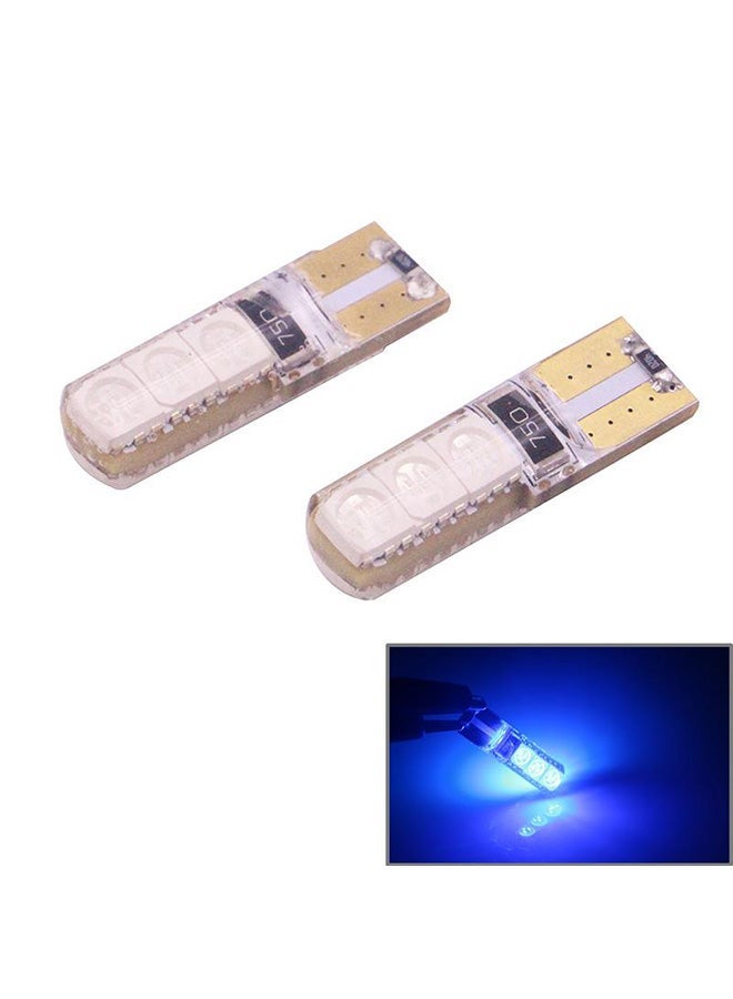 MUNTAQI 2-Piece T10 2W 120-140LM 6 LED Ice Blue 5050 LED Brake Light For Vehicles - Image 2