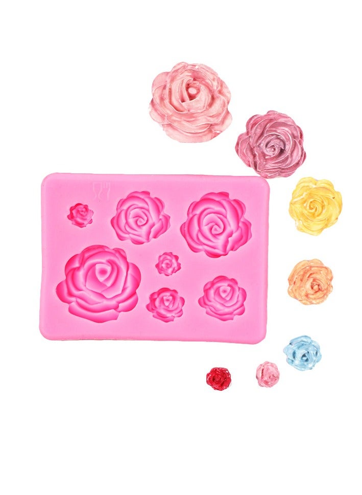 Rose Silicone Mold Cake Chocolate Mold Wedding Cake Decoration Tool Fondant Sugar Art Cake Mold  - Image 1