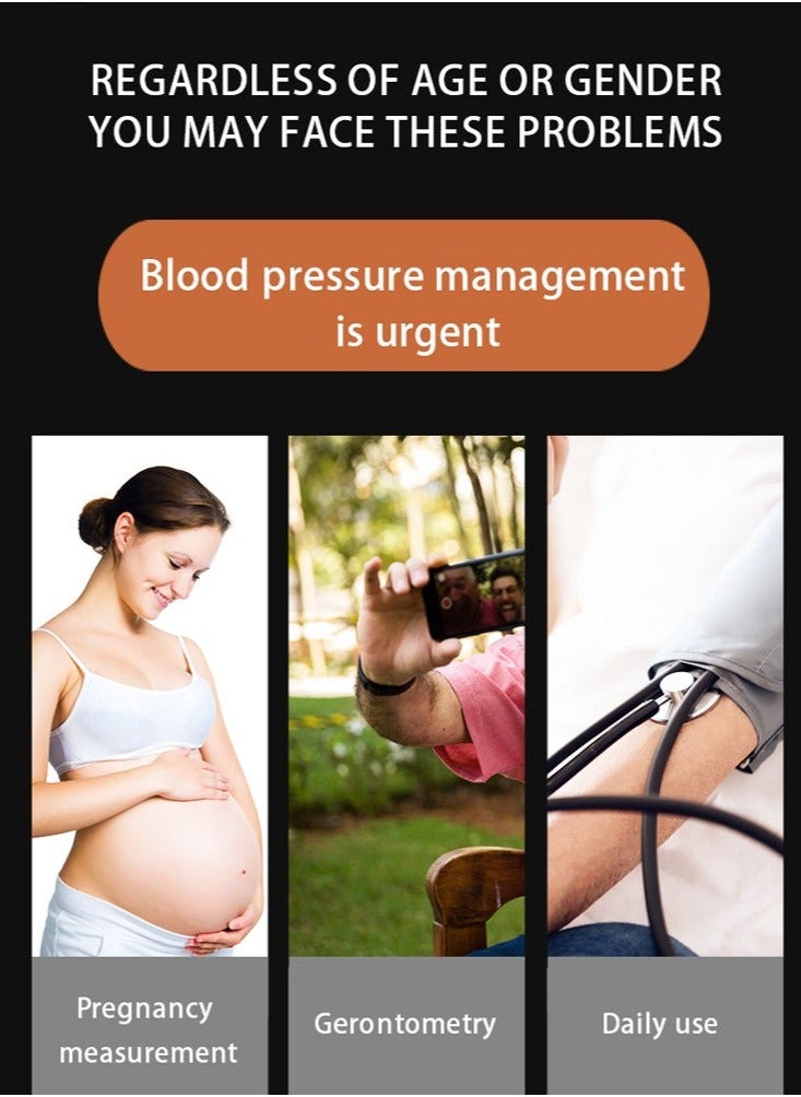 Joshberg - Blood Pressure Monitor, Rechargeable Blood Pressure Wrist Digital BP Machine with LED Backlit Display, Voice Broadcast, User 99x2 Reading Memory Wrist Electronic Sphygmomanometer - Image 1