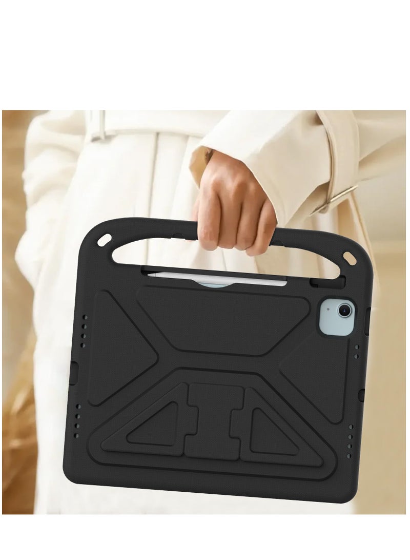 Kids Case Compatible with IPad Air 11 Inch M2(2024)/Pro 11 Inch (2024) M4 Lightweight EVA Shockproof Protective Case Handle Stand Heavy Duty Tablet Cover (Black) - Image 5
