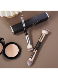 MAGEFY Foundation Makeup Brushes, 2Pcs Premium Double-Ended Makeup Brushes Angled/Tapered Top For Blending Liquid Powder, Concealer Cream Cosmetics, Blush Brush  - Image 2