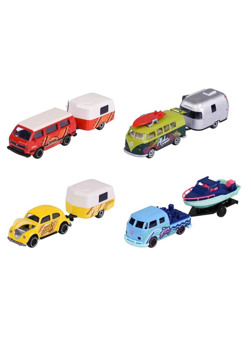 Majorette Volkswagen The Originals Trailer Series Die-Cast Vehicle with Metal Parts, 1:64 Scale Assortment - Image 2