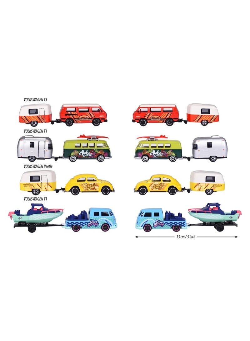 Majorette Volkswagen The Originals Trailer Series Die-Cast Vehicle with Metal Parts, 1:64 Scale Assortment - Image 4