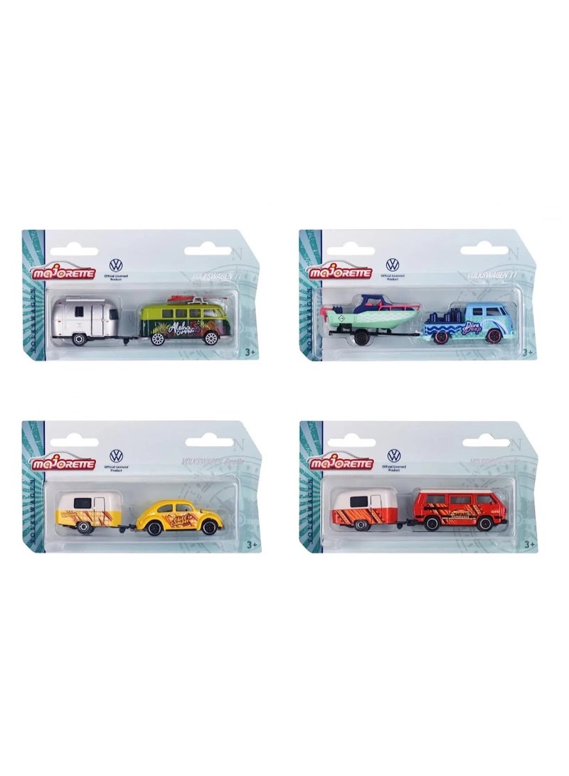 Majorette Volkswagen The Originals Trailer Series Die-Cast Vehicle with Metal Parts, 1:64 Scale Assortment - Image 3