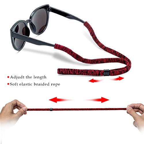 HALF CRESCEN Glasses Strap (Pack of 6) Adjustable Eyeglasses Strap Sunglass Holder Strap Men Women - Image 2
