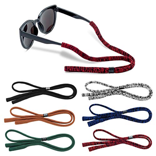 HALF CRESCEN Glasses Strap (Pack of 6) Adjustable Eyeglasses Strap Sunglass Holder Strap Men Women - Image 1