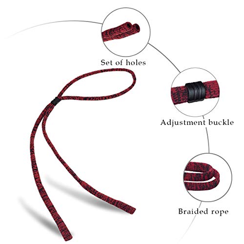 HALF CRESCEN Glasses Strap (Pack of 6) Adjustable Eyeglasses Strap Sunglass Holder Strap Men Women - Image 5