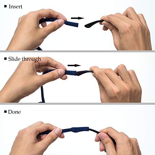 HALF CRESCEN Glasses Strap (Pack of 6) Adjustable Eyeglasses Strap Sunglass Holder Strap Men Women - Image 4