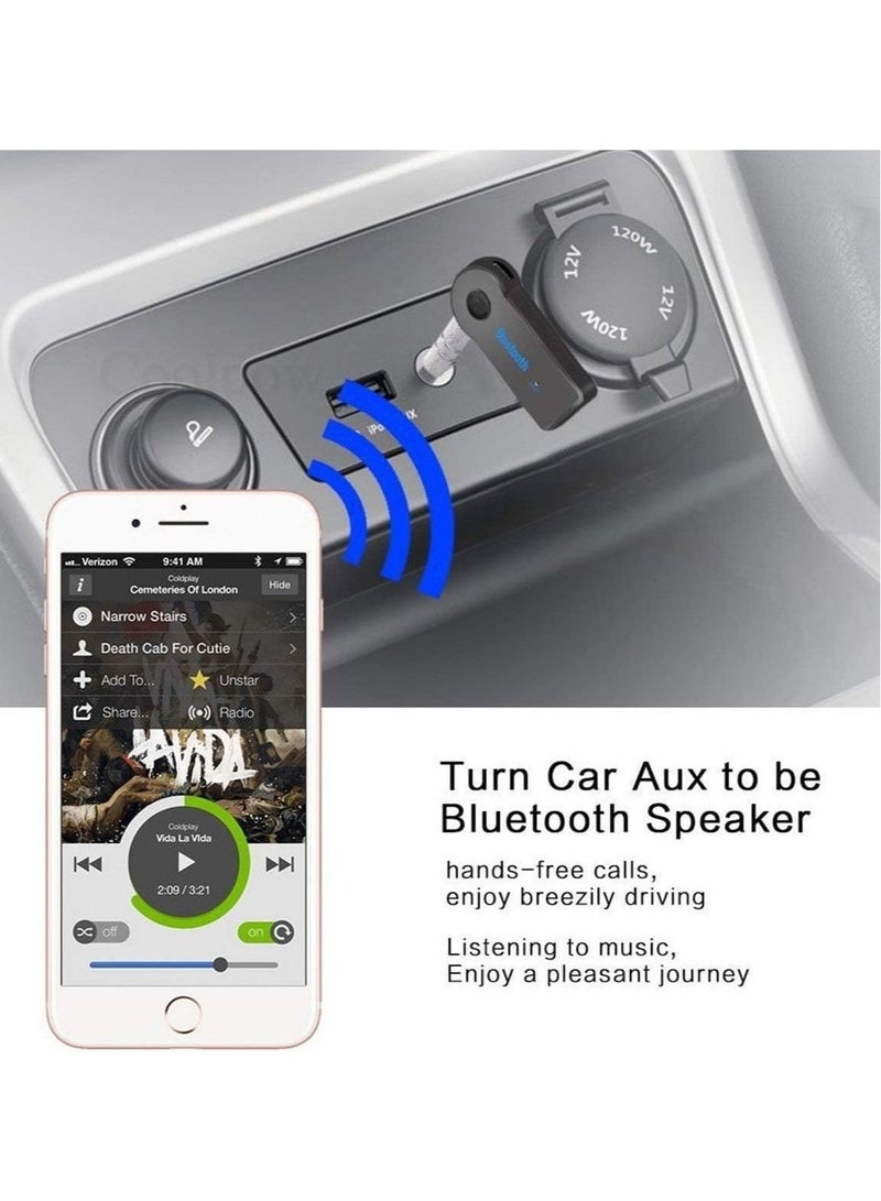 محول مستقبل صوت ستيريو موسيقى بلوتوث للسيارة ومدخل AUX ومكبر صوت منزلي MP3 - Image 3