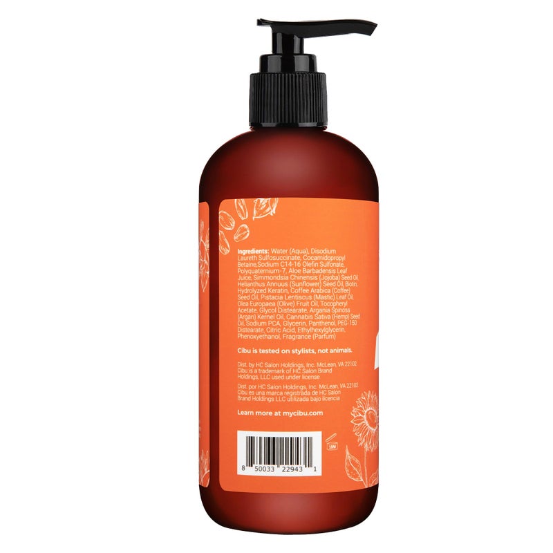 CIBU Curl + Coil Shampoo Cleanses, Hydrates, Revitalizes, Detangles & Preserves Natural Curl + Coil for Frizz-Free Smooth Manageable Hair (Shampoo, 350ml) - Image 2