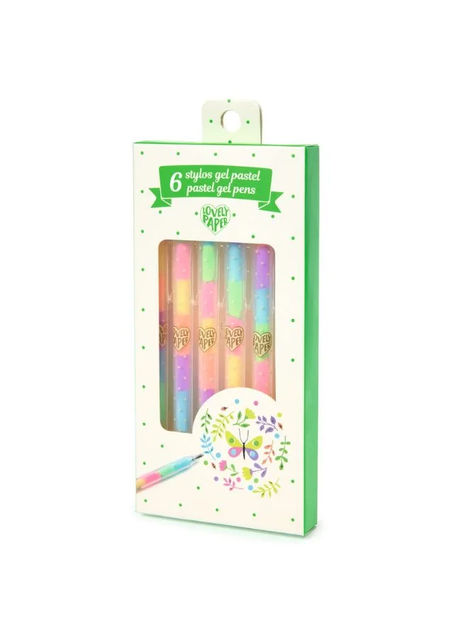 DJECO 6 Pastel Gel Pens