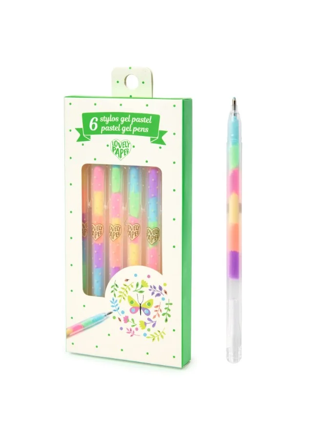 DJECO 6 Pastel Gel Pens