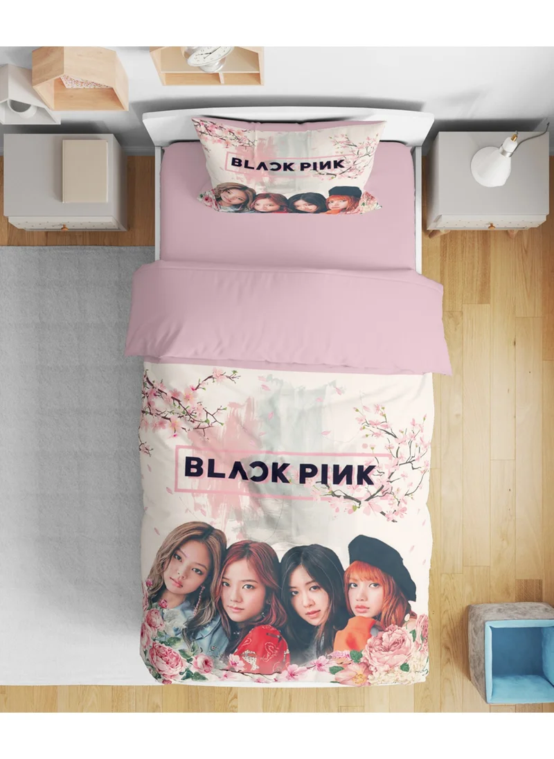Eray Home Erays Home Erayshome Black Pink 3D Single Bed Sheetless Duvet Cover Set
