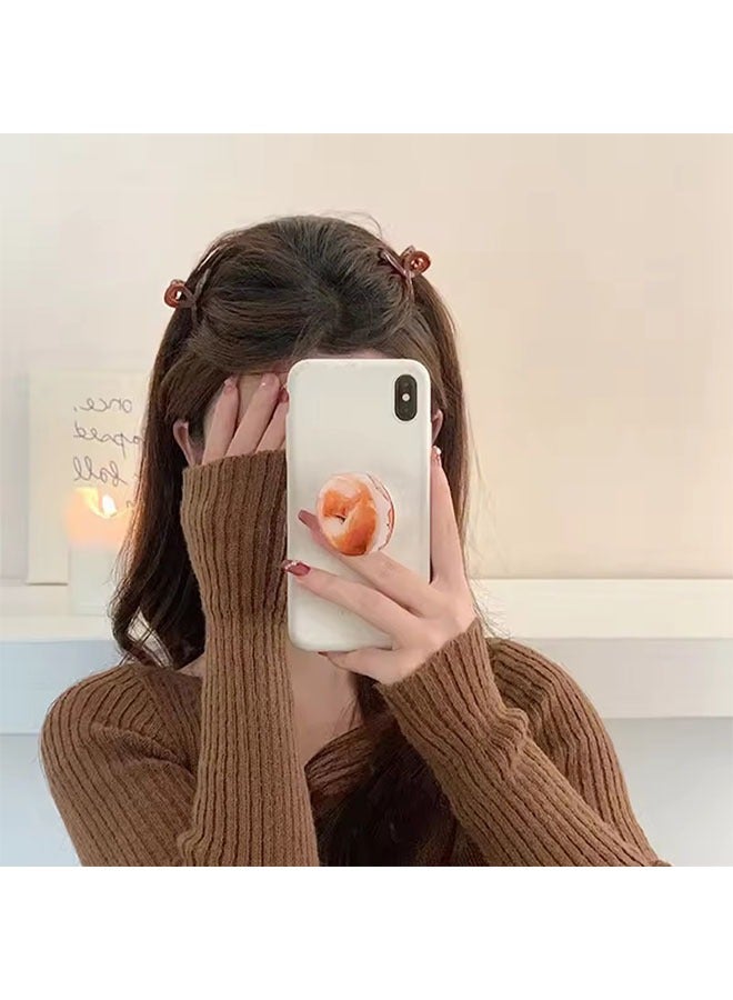 مجموعة 4 قطع من مشابك شعر صغيرة، تصميم كلاسيكي غير لامع بألوان جيلاتين شفافة، مشابك جانبية للبنات والنساء، إكسسوارات شعر لطيفة للاستخدام اليومي - Image 5