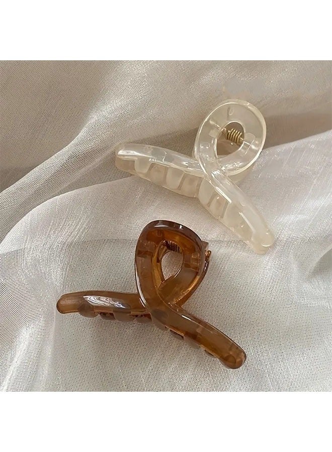 مجموعة 4 قطع من مشابك شعر صغيرة، تصميم كلاسيكي غير لامع بألوان جيلاتين شفافة، مشابك جانبية للبنات والنساء، إكسسوارات شعر لطيفة للاستخدام اليومي - Image 2