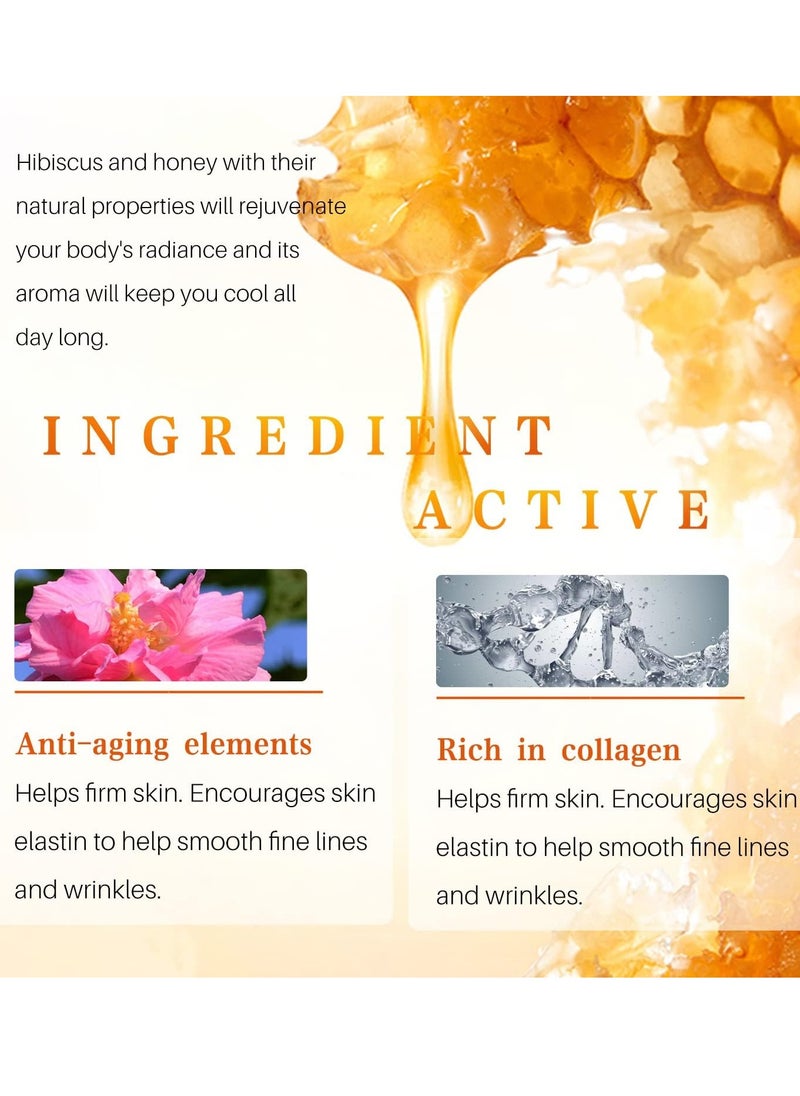 Lanthome 60ml Hibiscus and Honey Firming Cream Neck Firming Cream Skin Tightening Cream Skin Firming Lotion with Collagen and Hyaluronic Acid Reduces the Look of Neck Lines Tightens Firming and Smooths  - Image 4