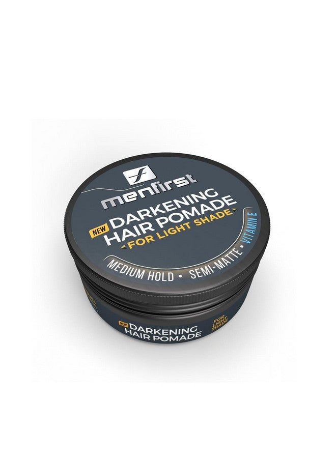 MENFIRST - Men's Hair and Beard Pomade - Instant Gray Coverage Styling Paste that Instantly Darkens White Hair - Light Brown to Blonde - 1 Pack - Image 1